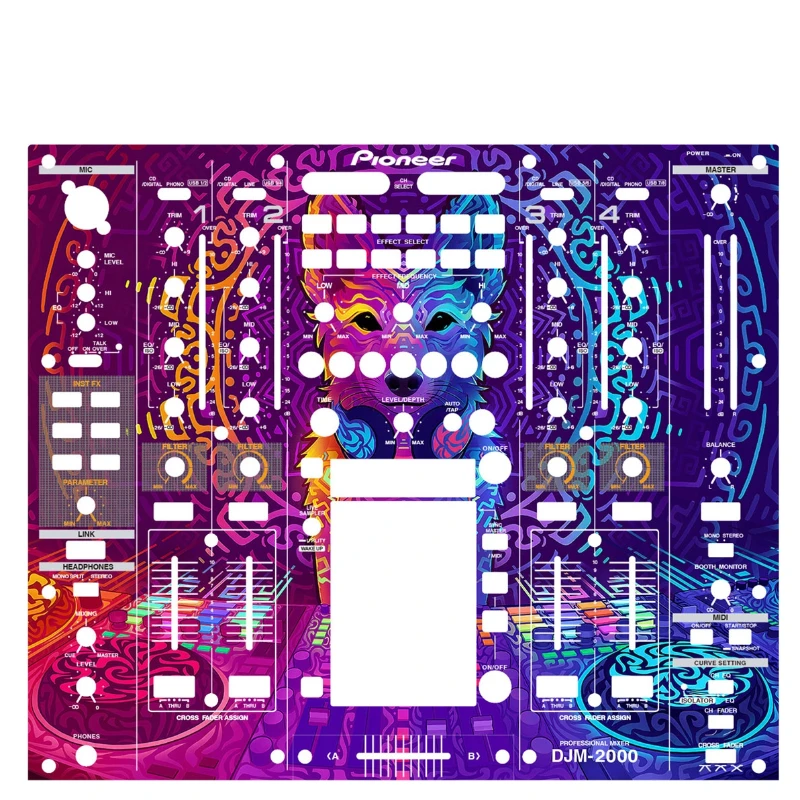 Pioneer DJM-2000 Mixer Panel Film Pioneer Colorful Sticker Not An Iron Panel