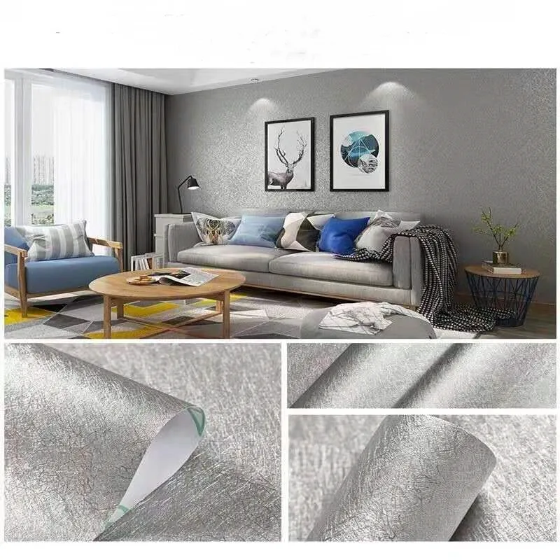 Vinyl Silk Self-Adhesive Wall Stickers for Modern Wall Livingroom Bedroom Peel and Stick  Waterproof 3D Wallpaper PVC Home Decor