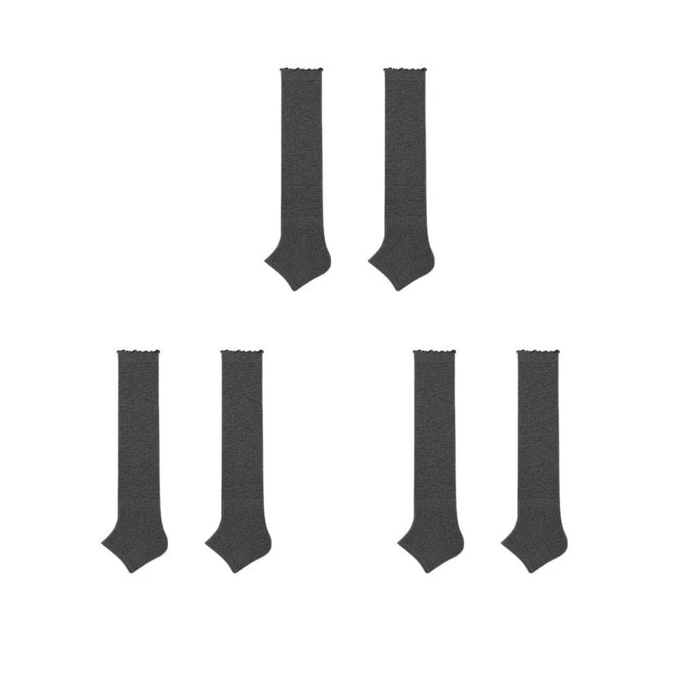 

3 пары длинных носков до середины икры JK в балетном стиле с рюшами, однотонные гольфы в японском стиле, ультратонкие чулки средней длины, весна