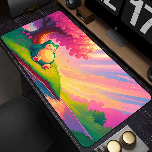 Alfombrilla para ratón Gamer XXL, alfombrilla para ratón p-pokemon, alfombrillas de escritorio, mesa de oficina, alfombrilla para ratón de goma Natural, alfombrilla para ratón Lockrand de 90x40cm