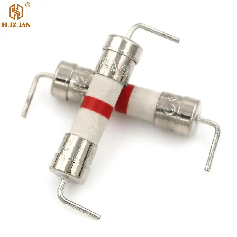 5Pcs 8A 250V 5*20mm Ceramic Body Time-lag Axial Lead Fuse 3/16\