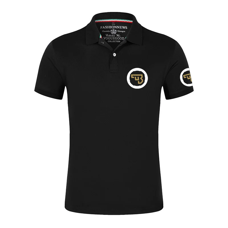 2023 Summer New CZ Printing Cotton Lapel Polo Shirt Classic Top Ceska Zbrojovka Logo Outdoor Customize Solid Color Short Sleeves