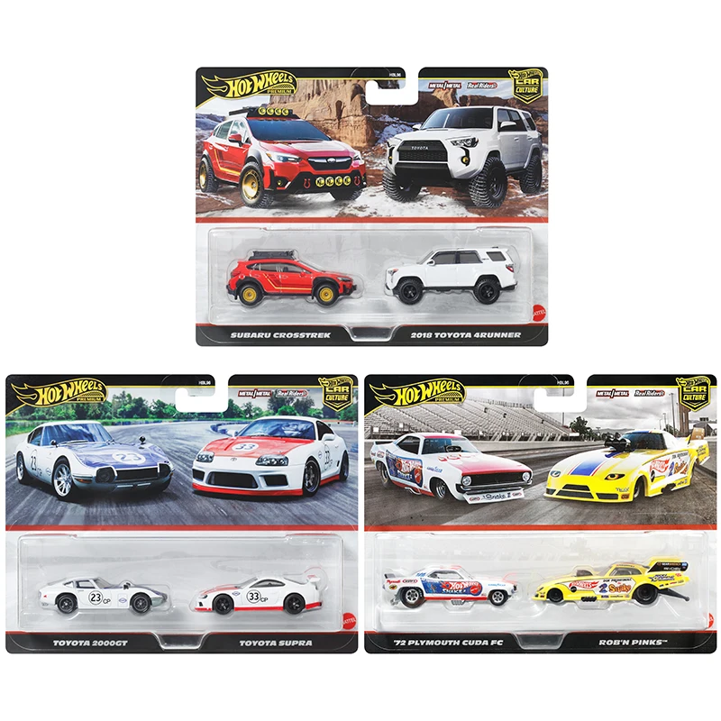 

Коллекционные модели автомобилей Mattel Hot Wheels 1/64 2025 Car Culture, набор из 2 штук: Subaru Crosstrek, Toyota 2000 GT, литые игрушечные машинки