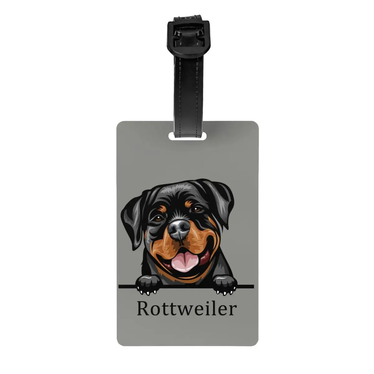 Rottweiler Hund Gepäck anhänger Haustier Tier Reisetasche Koffer Privatsphäre Abdeckung ID-Etikett