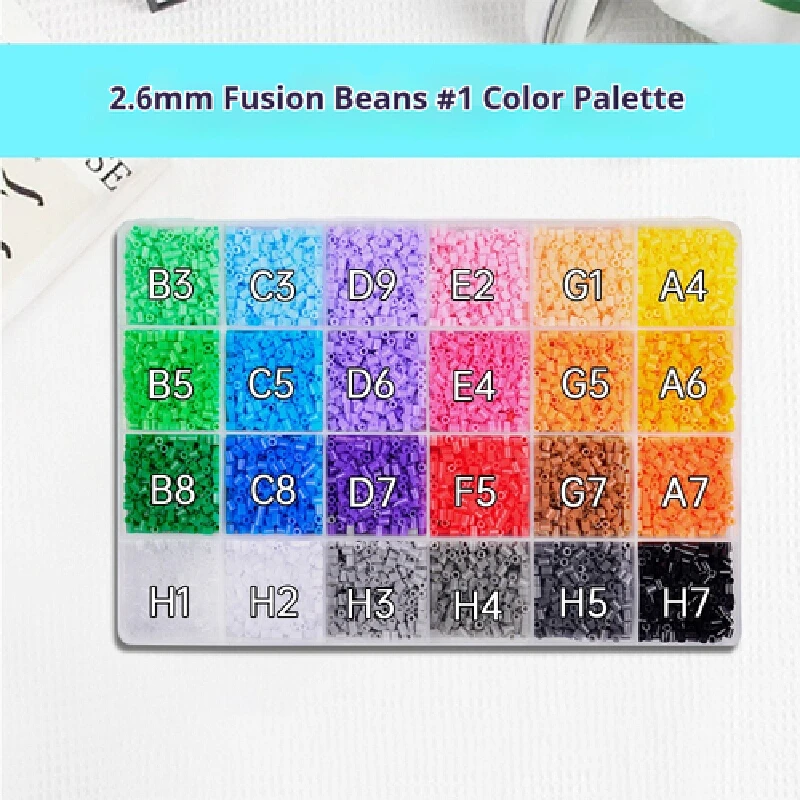 Popolare Pindou Bean Fatto a mano Fai da te Borsa in materiale Set completo di fusione tridimensionale Mard Numero di colore Set Strumenti Borsa di carta da stiro