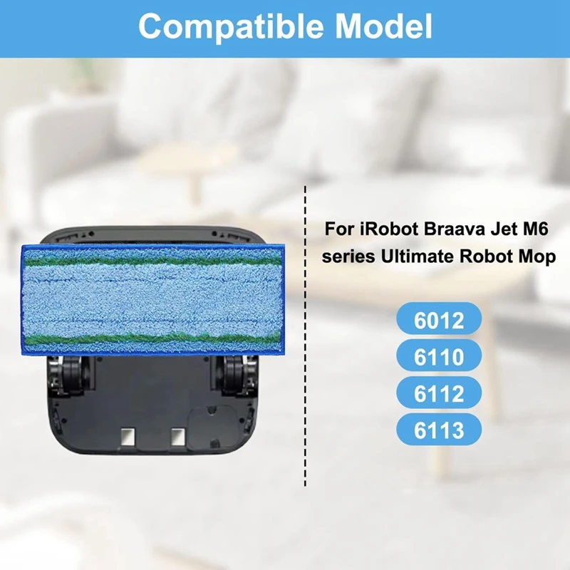 9 SZTUK nakładek do mopowania na mokro F do robota Irobot Braava Jet M6 Ultimate Robot Mop 6012, 6110, 6112, 6113 Zmywalna i wielokrotnego użytku ściereczka do mopa