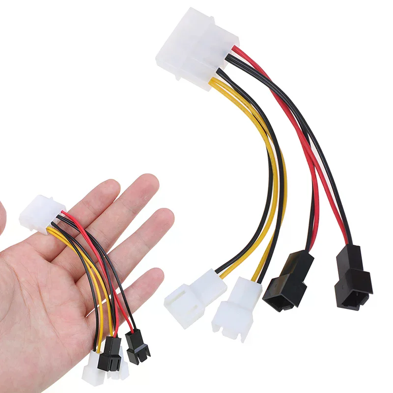 1pc Hard Drive Cable Molex Fan Power Adapter Connector Computer Cooling Cables For HDD SSD Data Transfer SATA Connector