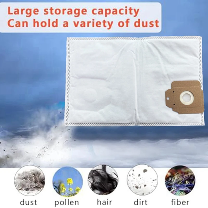 10Pcs Replacement Parts Dust Bag For Karcher Cv30/1 Cv38/2 Vacuum Cleaner Accessories Non-Woven Garbage Dust Bag