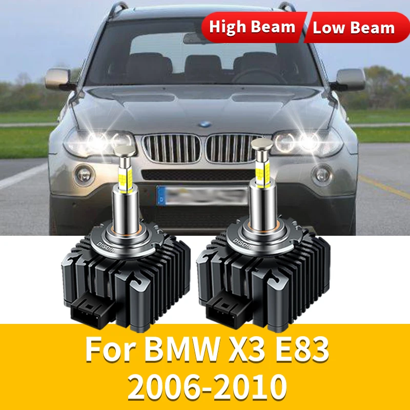 

Ксеноновые HID-лампы, 2 шт., 12 В, 6000 К, белые светодиодные фары для BMW X3, E83, 2006, 2007-2010, лм, сменная автомобильная лампа Canbus без ошибок