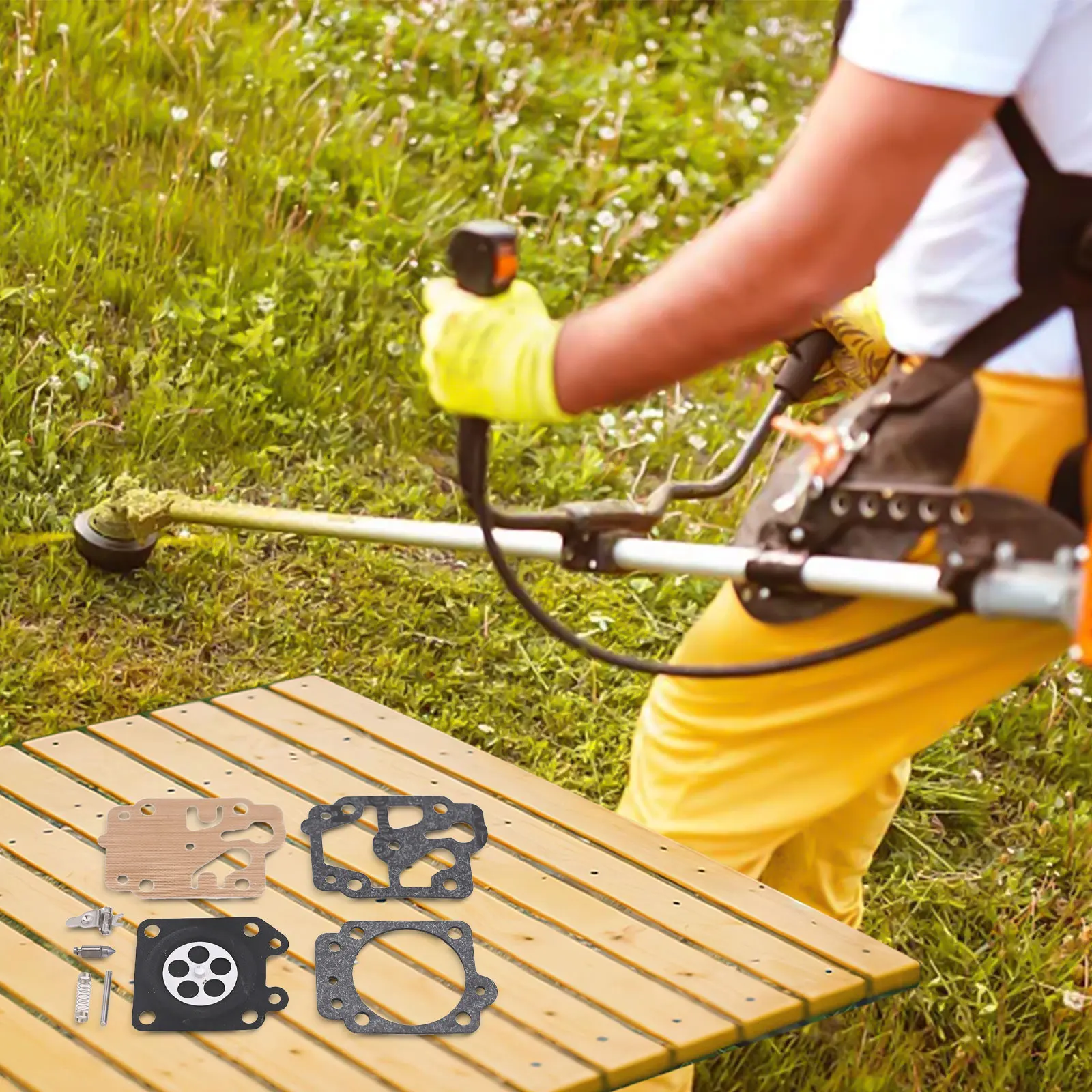 Vergaser-Membran-Reparatursatz BC4535 für ALKO für Freischneider, solide Rasentrimmer-Teil, 1 Stück, Zubehör, einfach zu installieren