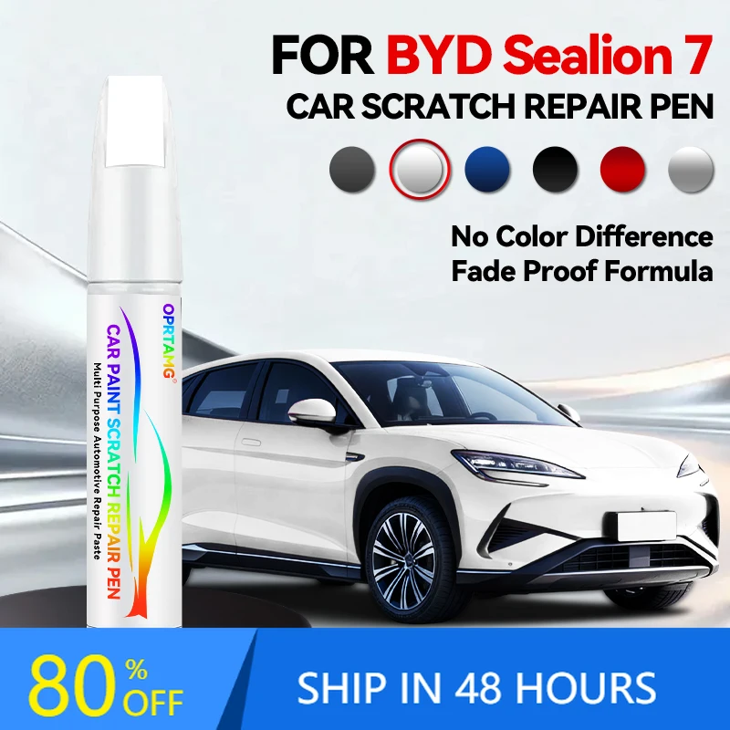 

Набор для ремонта автомобильной краски: карандаш для подкраски BYD Sealion 7 (2023-2025) – аксессуары для устранения царапин, цвета: голубой, балтийский синий, черный, белый, серый камень