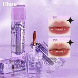 Uhue Lip Honey Moisturizing Hydrating Glass Lip Glaze Crystal Fruit Nourishing Lipstick for Women Lip Gloss Beauty Makeup