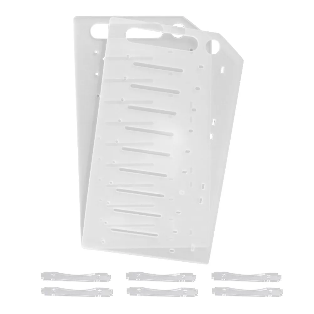 1Set Multi-Layer Transparent Hard Drive Rack 3.5 Inch Mechanical Hard Disk Bracket Heat Dissipation Mounting Rack