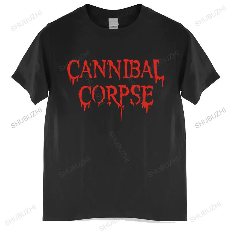 Camiseta de algodón para hombre, Tops de verano, camiseta de Cannibal Corpse de 25 años, camiseta de marca Death Metal Band, calavera carnicera, tumba