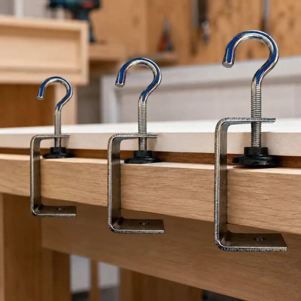 304 Stainless Steel C-clamp Hook Type Adjustable Square Clamp 20-100mm Opening Sturdy Fixed Holder Clip Hardware Fasteners