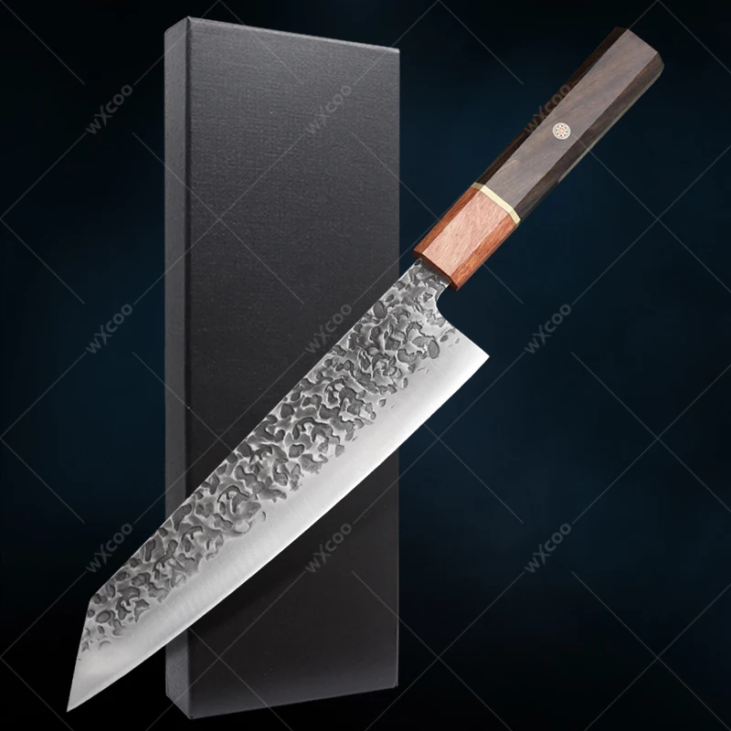 

Professional Chef Knife High Carbon Butcher Boning Knife Meat Cleaver Kitchen Knives Fruit Bread Santoku Knife with Box