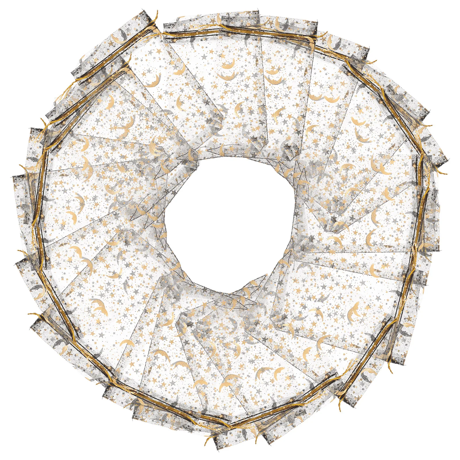 

100Pcs Drawstring Organza Star Moon Bags Black Mesh Small Jewelry Gift Pouches Wedding Favor Candy Party Goodies