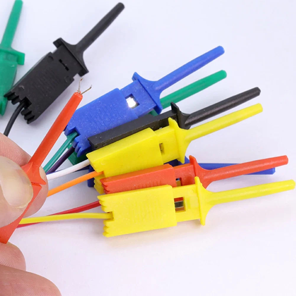 Logic Analyzer Cable Test Cable Clamp Probe 25cm 10 Needle Hook Clamp Kit  Multimeter Test  Connect Chips Pins Tools