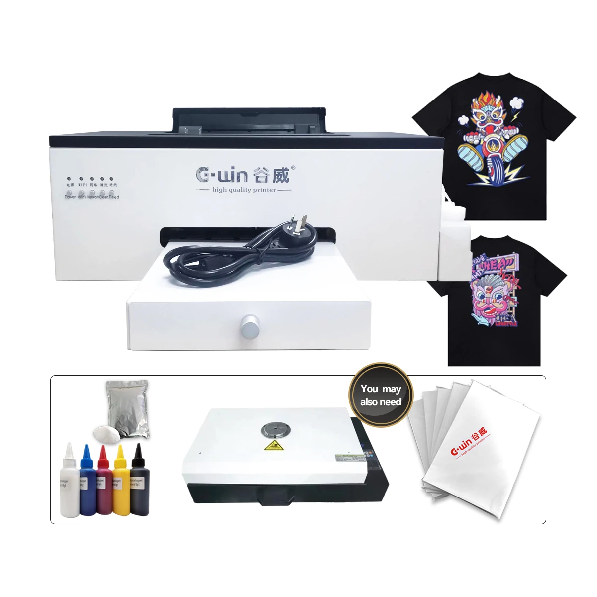 Hot Sale a4 dtf T-shirt printing machine for mini small business A 4 DTF sheets printer L805 guangdong factory price