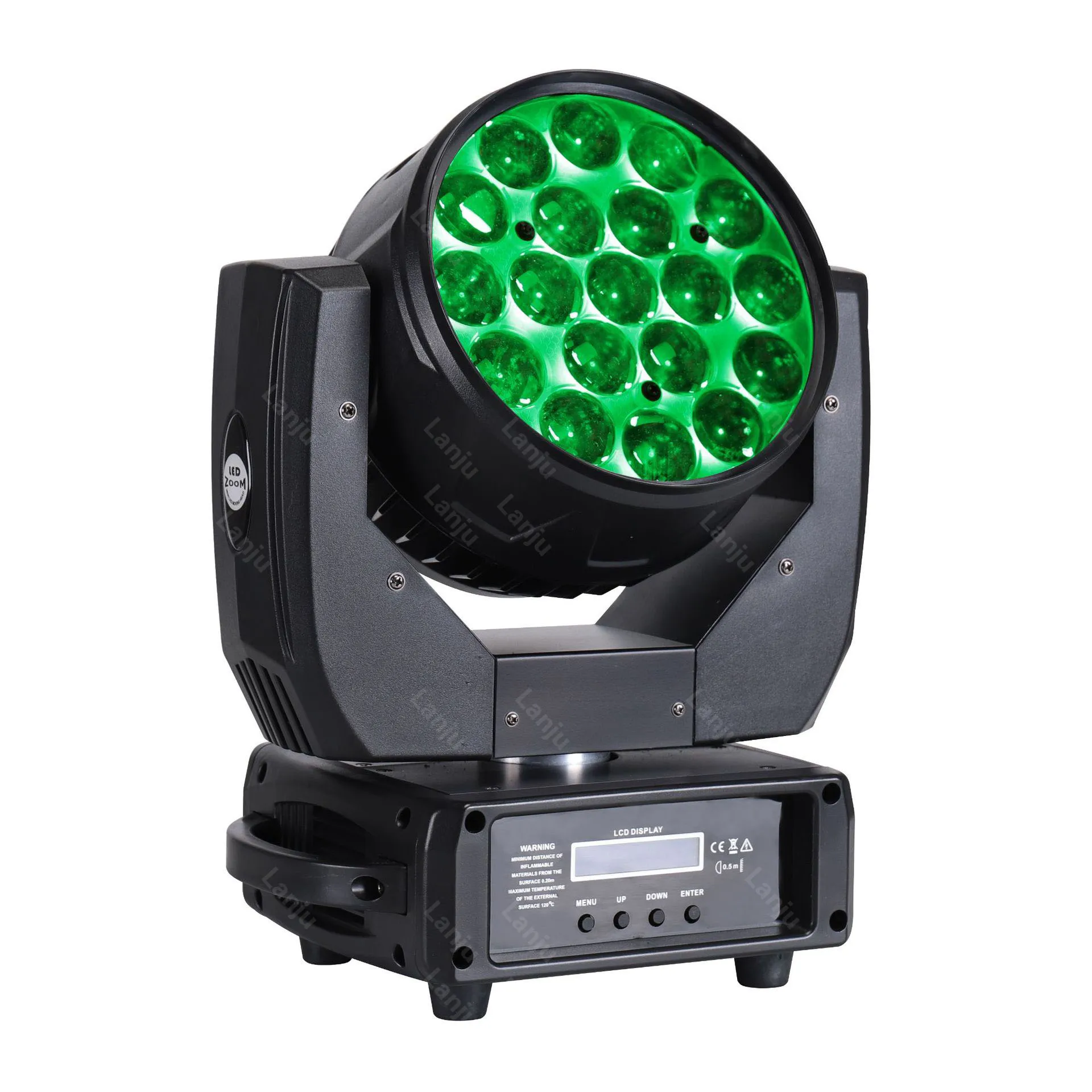 19x15W LED Beam Focusing Dyeing Light DMX Control Moving Head Stage Spot Lights For Wedding Festival Party Disco DJ Club Karaoke