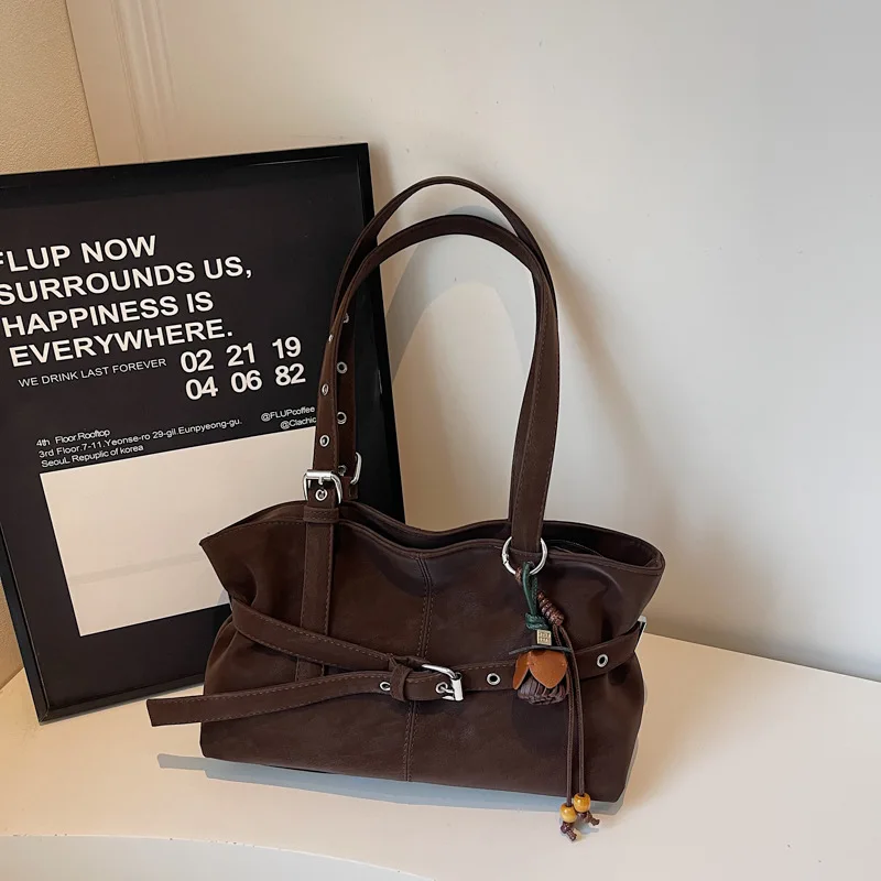 

2025 New Vintage Tote Bag for Women, Genuine Leather Large Capacity Multi-way Shoulder Crossbody Purse, Retro Chic Work Bag