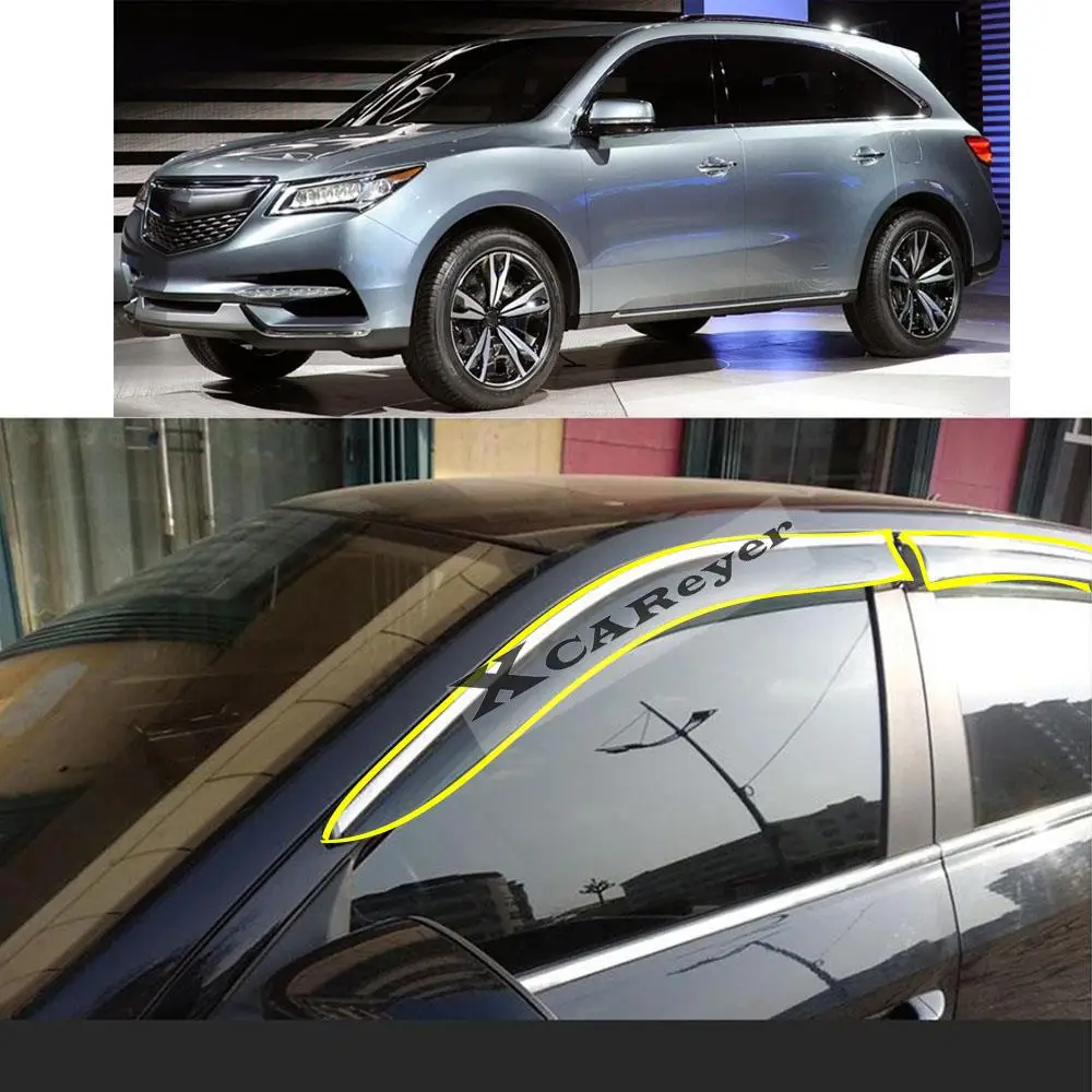 For ACURA MDX 2007 2008 2009 2010 2011 2012 2013 Car Body Styling Sticker Plastic Window Glass Wind Visor Rain/Sun Guard Vent