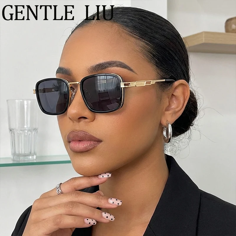 

Квадратные поляризационные солнцезащитные очки для женщин 2026: люксовый бренд, маленькая металлическая оправа, меняющие цвет линзы, для активного отдыха