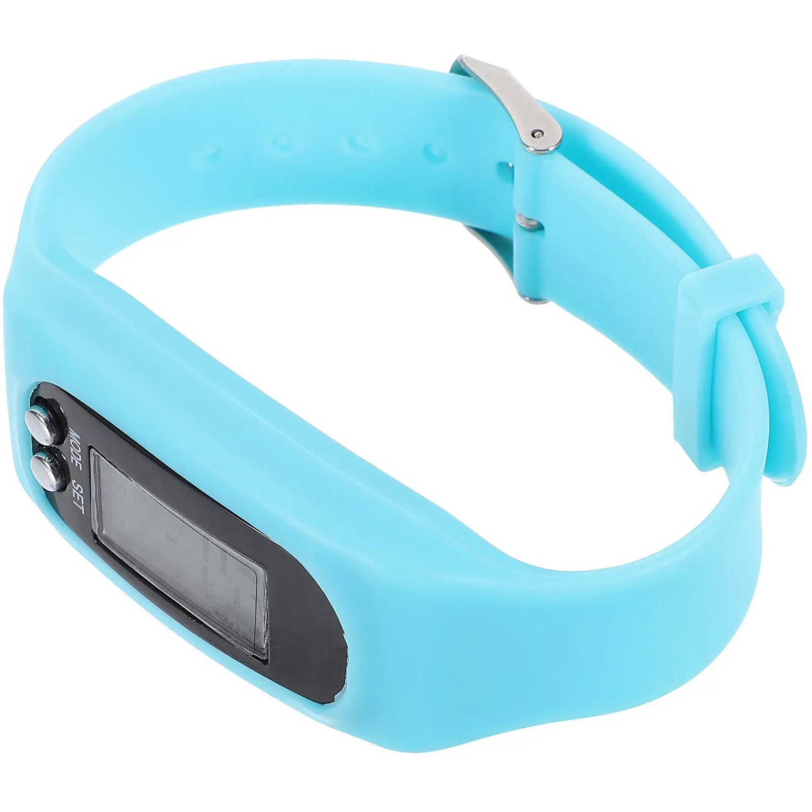 Pedometer Watch Silicone Wristband Multi-Function Step Counter Watch Simple Design Outdoor Walking Fitness Tracker for Seniors