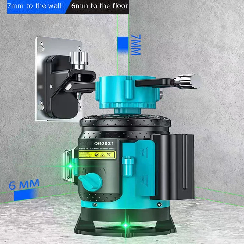 Imagem -06 - Nível Laser Laser Remoto 12 Linhas 3d Poderoso Raio Laser Azul Nível de Linha Laser de Alta Precisão Instrumento Óptico Laser Rotativo 360° Nível Autonivelante Ferramentas de Construção
