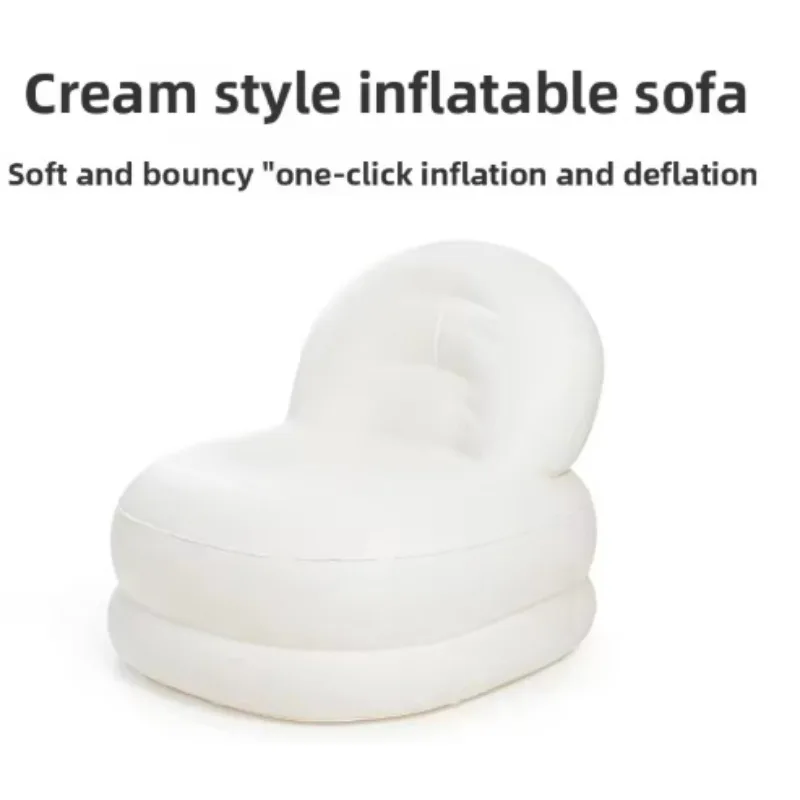 Lightweight Inflatable Air Cushion Recliner Portable Folding Design For Camping Hiking Outdoor Nap Sofa Lazy Use