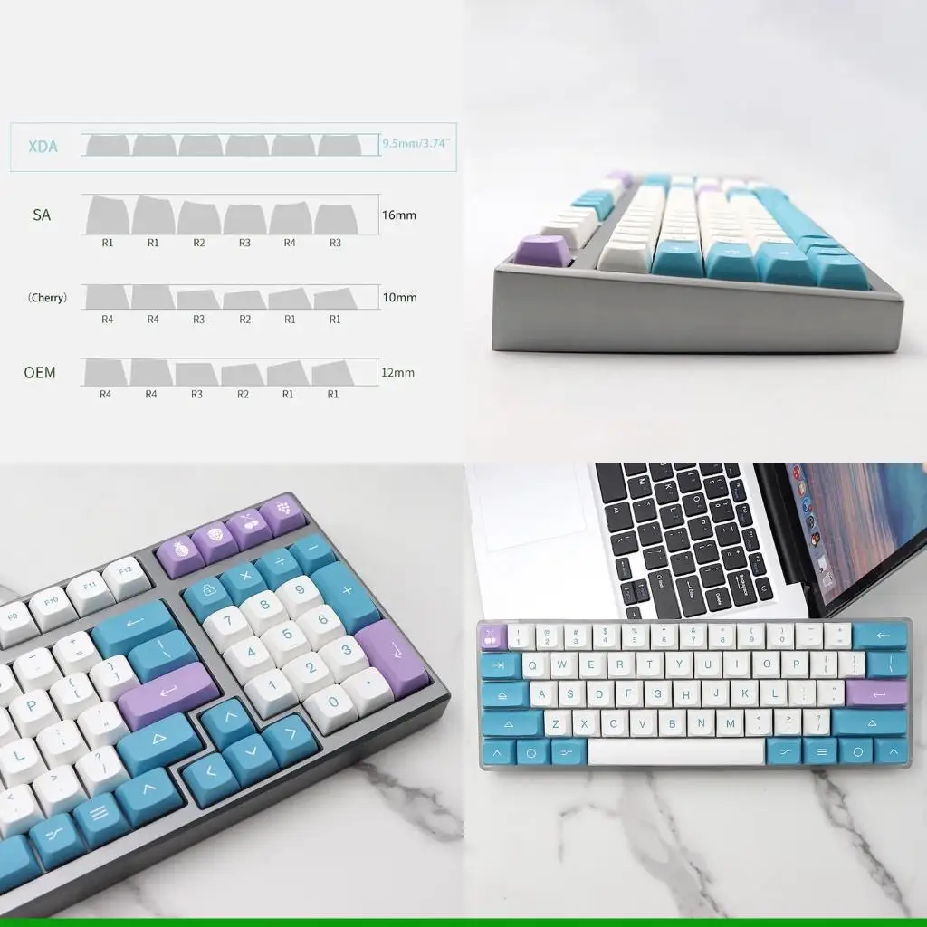 

U55C 138 Keys Fruit Yogurt PBT Keycaps DYE SUB Mechanical Keyboards for Key Cap Set XDA Profile For Cherry MX Switches Stylis
