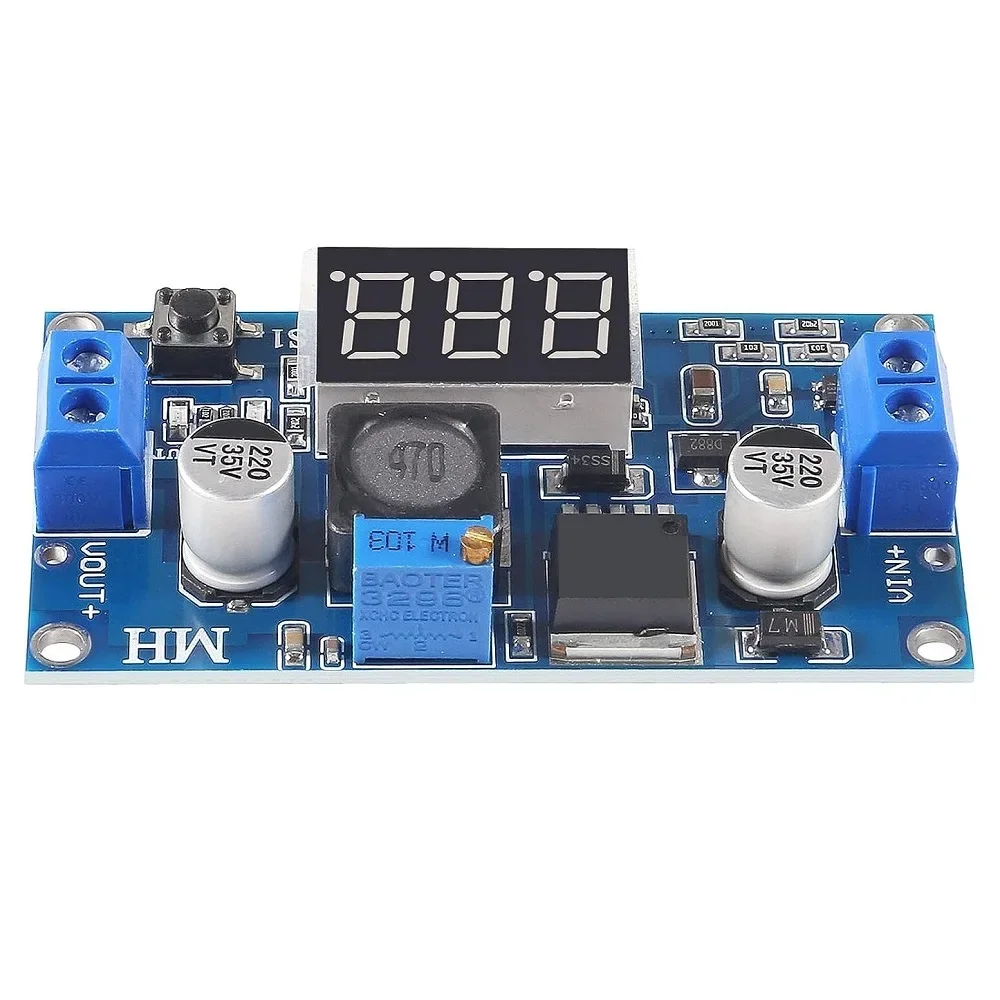 LM2596 DC DC Step Down Converter Voltage Regulator LED Display Voltmeter 4.0~40 to 1.3-37V Buck Adapter Adjustable Power Supply