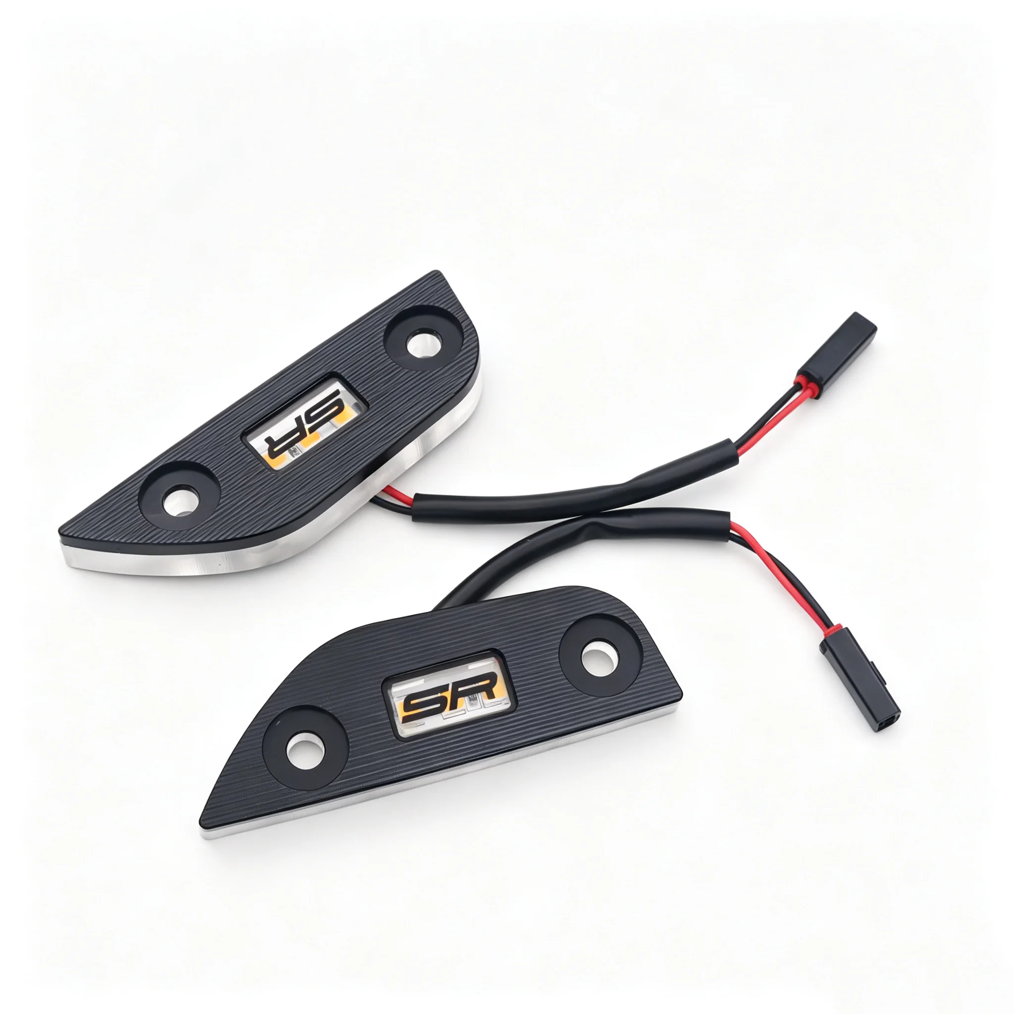For CFMOTO 450SR 450SS 450SRS 450SR  2022-2026motorcycle Indicator Blinkers Invisible Turn Signal Light Mirror Base Plate