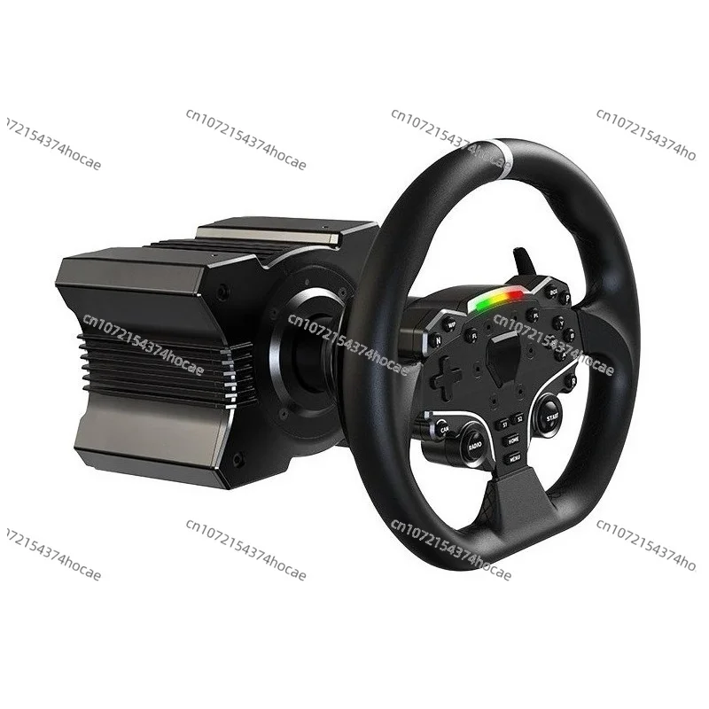 R5 Servo Direct Drive Base Racing Simulator Steering Wheel Set&Pressure Pedals-Stand, Compatible Forza Horizon 5, Euro Truck 2