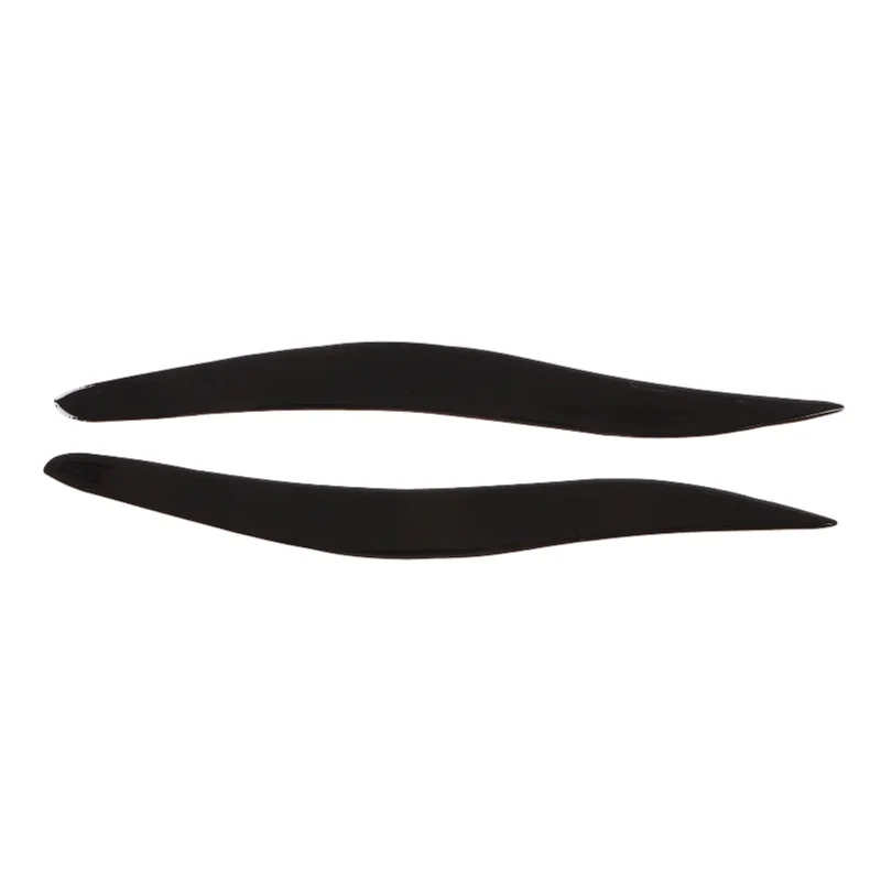Pair Front Headlight Eyebrow Glossy  Trim Soft Plastic Decoration Replacement For IS250 IS300 IS350 2006-2012