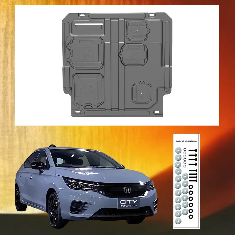 Durable Underbody Protection Engine Skid Plate For  Honda City 2008-2014 1.5L 1.8L  High Quality Engine Shield Car