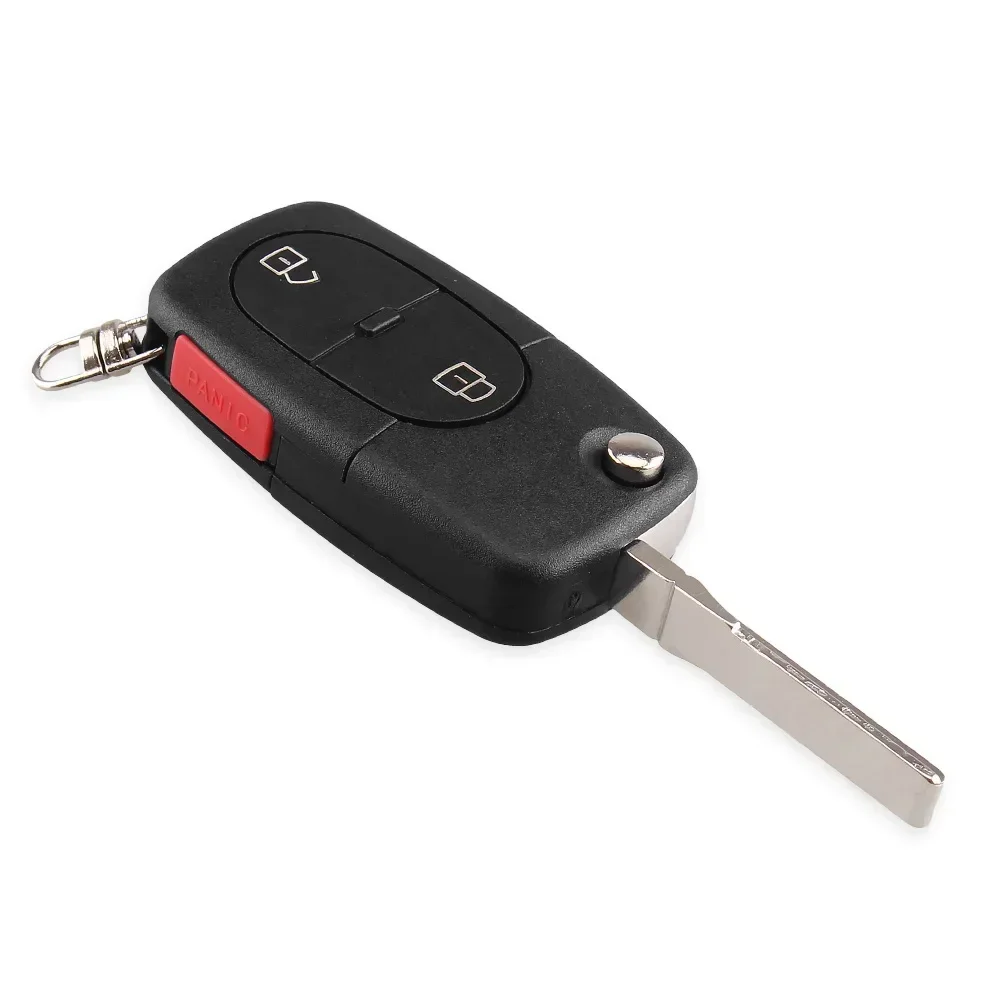 KEYYOU Remote Flip Car Key Shell Case CR1616 Battery For VW Volkswagen Golf 4 5 6 Passat B5 B6 Polo Bora Touran