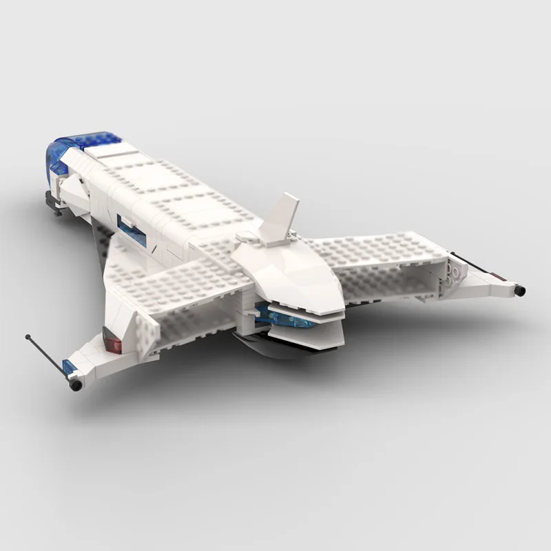 クラシック車両宇宙船モデル MOC 組み立てブロック 戦争装備 モジュール式テクノロジー ギフト ホリデー組み立て 子供のおもちゃセット