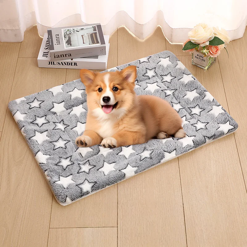 Verdickte Katzen-/Hundematte, atmungsaktive Flanell-Katzenschlafmatte, weiches Hundekissen für kleine Hunde/Katze, warme Winter-Katzendecke