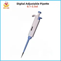 0.1-2.5ul micropipetta digitale regolabile pipetta singolo canale plastica Pipeta contagocce laboratorio pipetta