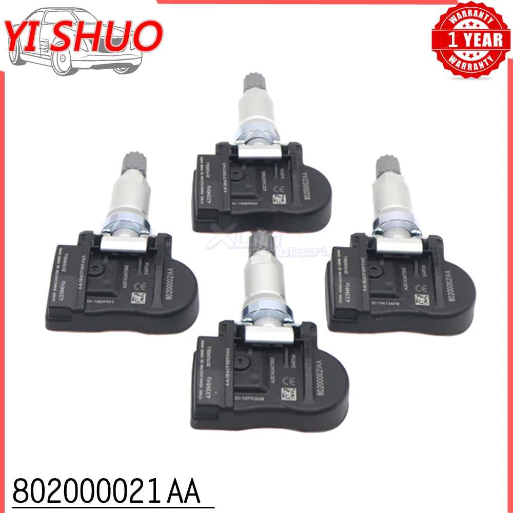 Car TPMS Tire Pressure Sensor Monitor System 802000021AA For Chery Arrizo Tiggo 5 7 Tiggo 3 3X 3xe 5e 7e EX GX For COWIN E3 E5