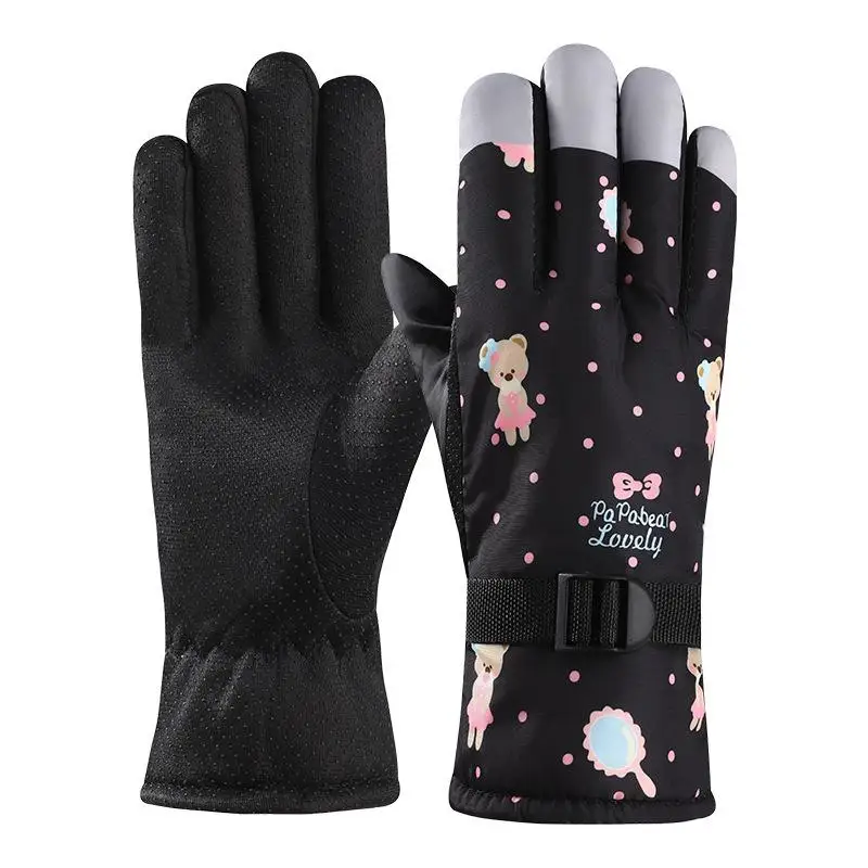 

Winter Ski Warm Gloves For Women Thicken Waterproof Non-slip Outdoor Sport Full Fingers Gloves Cycling Gloves