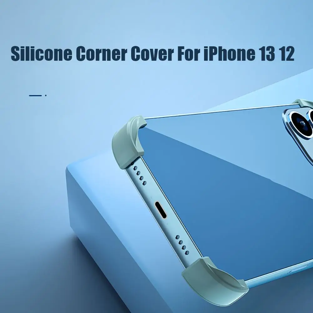 4 Pcs Silicone Anti Falling Corner Guard Cover For iPhone 13 12 ProMax Protective Cover Mobile Phone Accessories