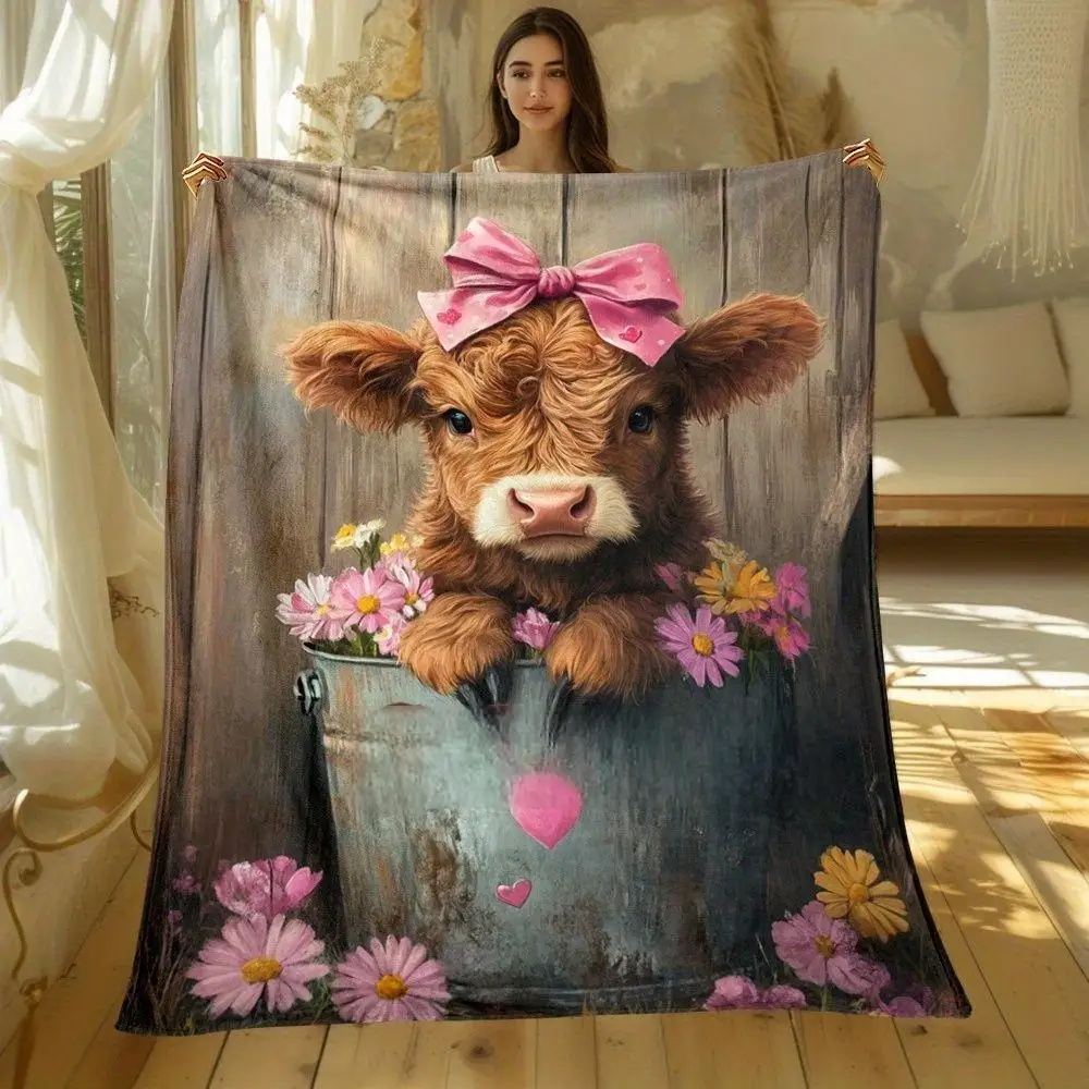 Cozy Throw with Cute Taco Print for Couch Sofa Bed
