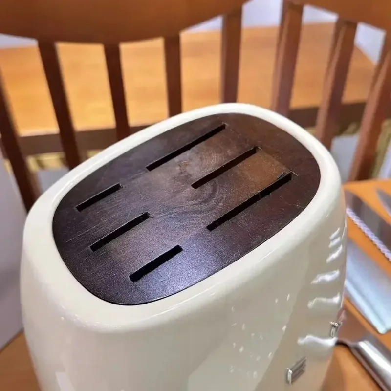 

Новые белые, синие, кремово-черные, высококачественные кухонные ножи из нержавеющей стали, кухонные принадлежности, держатель для инструментов, блок ножей