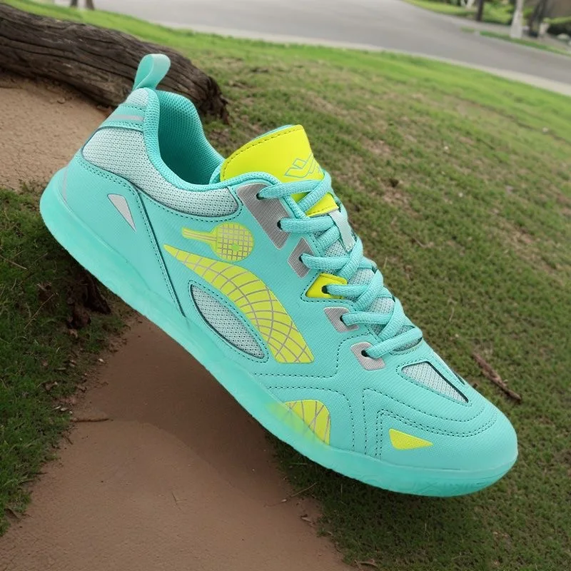 2024 New Badminton Shoes For Mens Green White Court Shoes Women Luxury Brand Table Tennis Shoes Couples Designer Sport Shoe