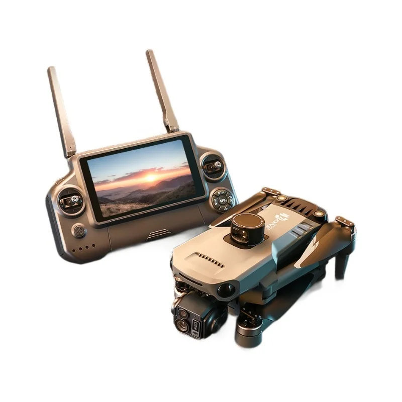 D12 Three-Axis Gimbal Drone, 7.2-Inch Brushless Relay Aerial Photography Vehicle With Touch Screen, Gps Obstacle Avoidance - Image 5