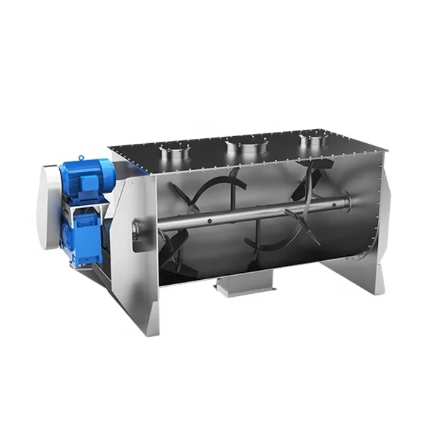 Industrial Stainless Steel Feed Mixer Machine  with Ribbon Blender & Paddle Shaft Mixer for Powder Processing
