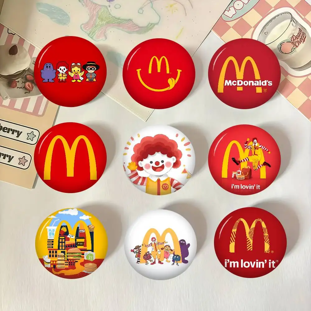 Pins de la Serie Linda con el Logotipo de McDonald's, Divertidos Broches de Animales de Dibujos Animados, Accesorios de Regalo para Mochilas y Ropa