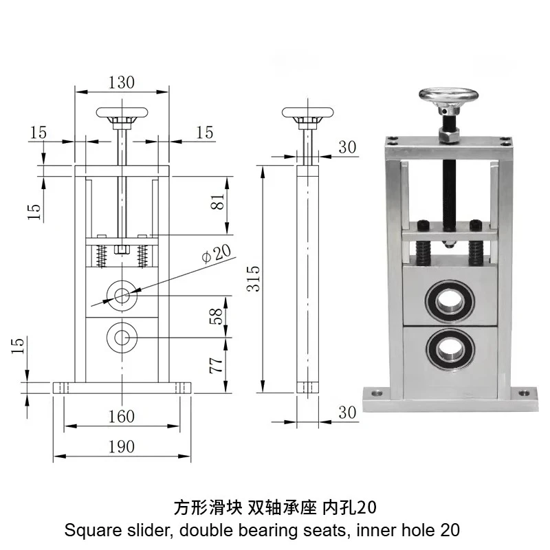 Heavy Duty Self Aligning Pillow Block Bearing Housing Single Double Adjustable With Shaft Stainless Steel Roller Support Seat